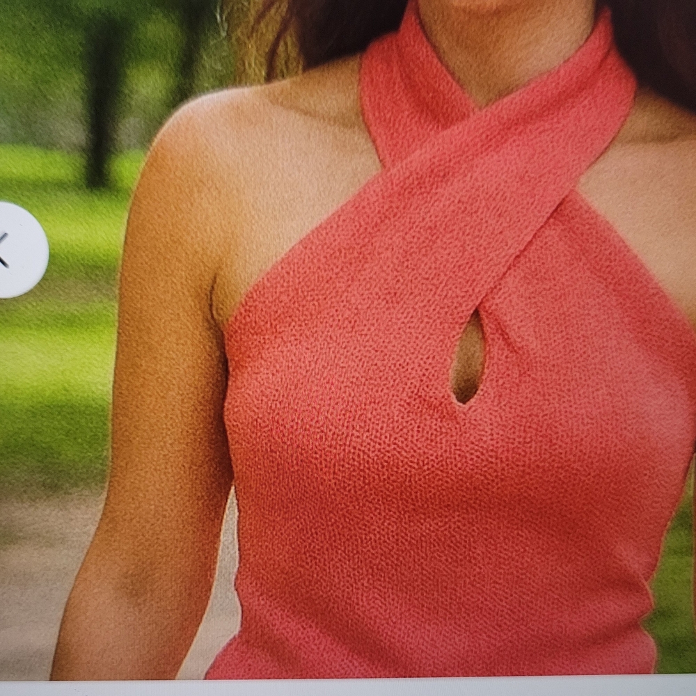525 America Pink Berry Multi Wear Haltar top